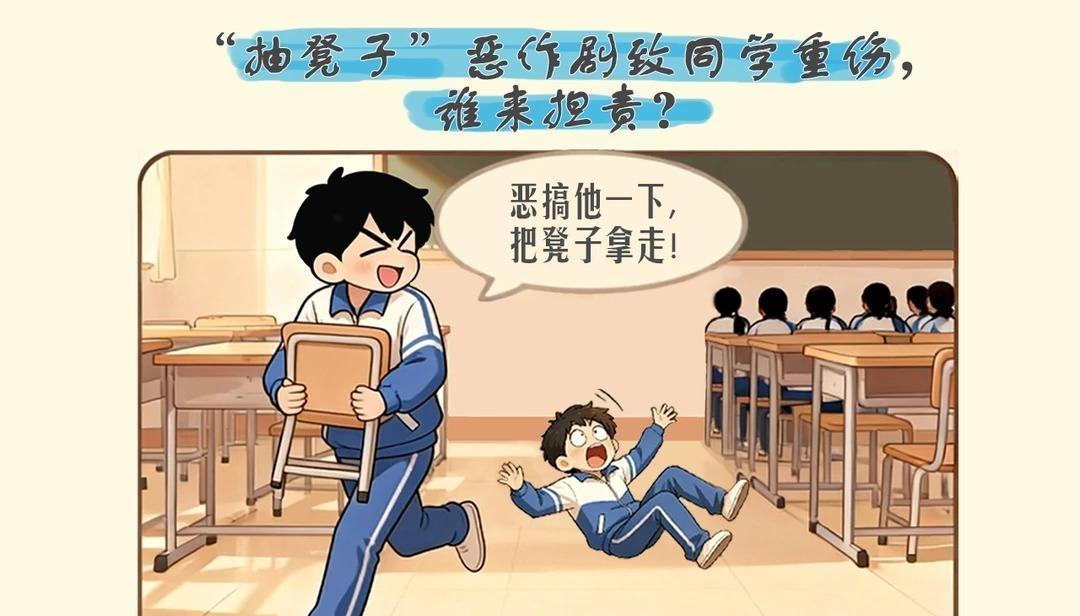 “抽凳子”惡作劇致同學(xué)重傷，后果很?chē)?yán)重！